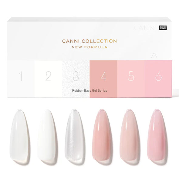 CANNI 9ml Hema Free KIT 6 Unidades Rubber Base Quick Gel (LARGA ENTREGA 21-25 DÍAS)