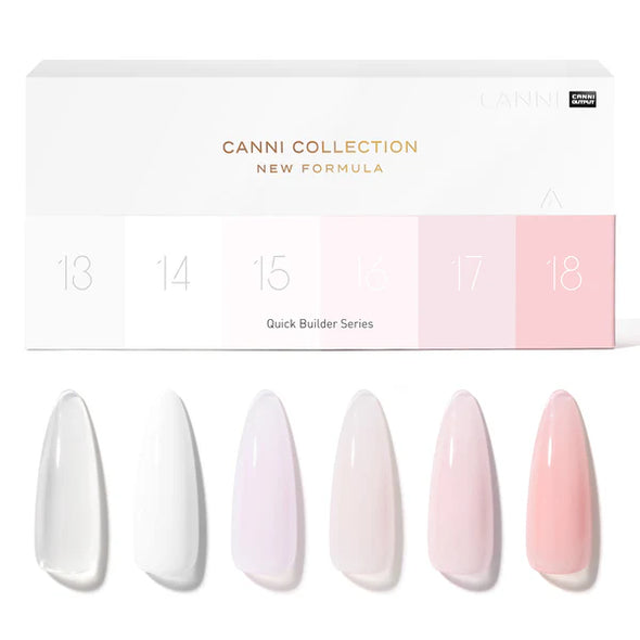 CANNI 9ml Hema Free KIT 6 Unidades Rubber Base Quick Gel (LARGA ENTREGA 21-25 DÍAS)