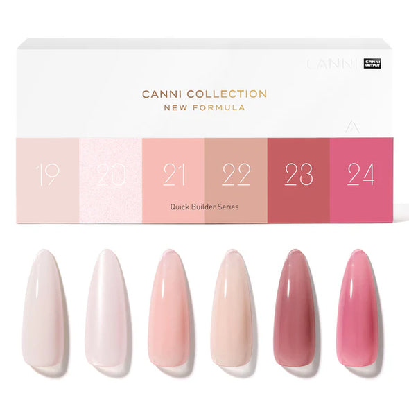 CANNI 9ml Hema Free KIT 6 Unidades Rubber Base Quick Gel (LARGA ENTREGA 21-25 DÍAS)