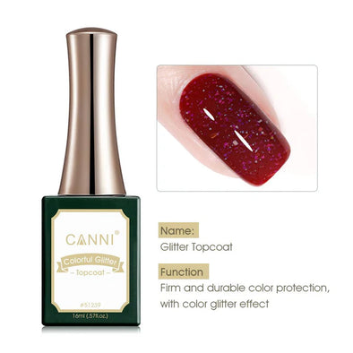 Top Coat CANNI 16ml — con gllitter fino