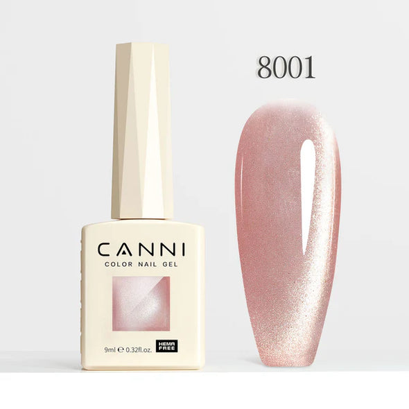 CANNI 9ml Hema Free Esmaltes Permanentes 8001-8008 Shimmer Velvet