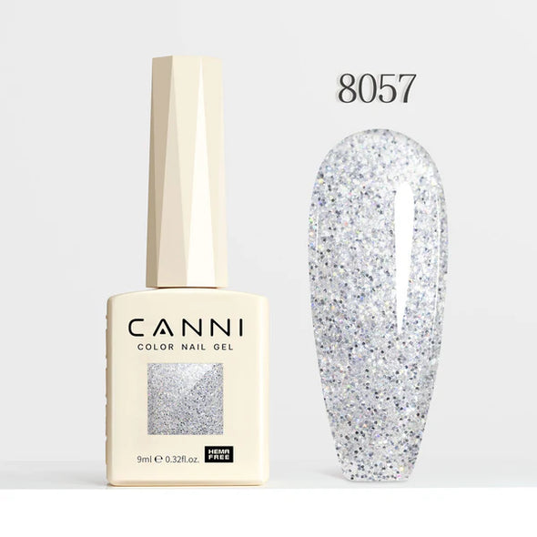 CANNI 9ml Hema Free Esmaltes Permanentes 8057-8064 Diamond Glitter