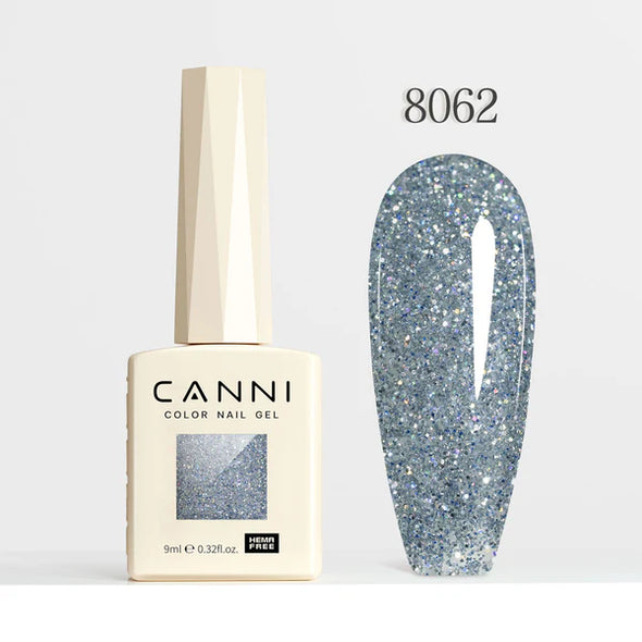 CANNI 9ml Hema Free Esmaltes Permanentes 8057-8064 Diamond Glitter