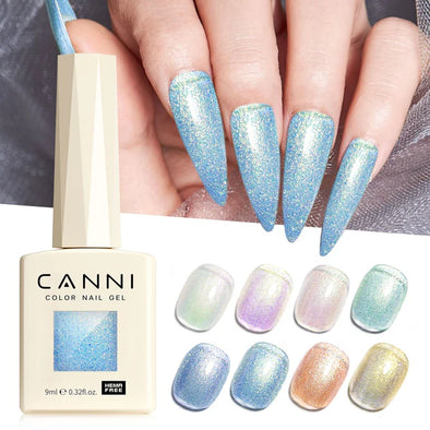 CANNI 9ml Hema Free 8065-8072 Aurora Glitter (LARGA ENTREGA 21-25 DÍAS)
