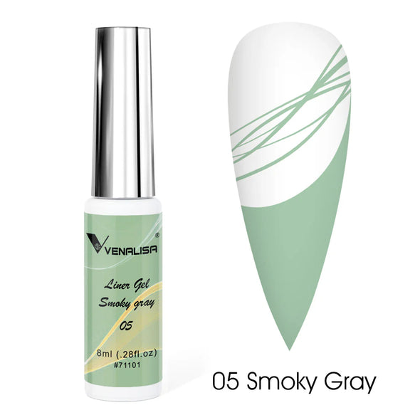 Liner Gel VENALISA 8 ml para decoración de uñas – Trazos finos y precisos