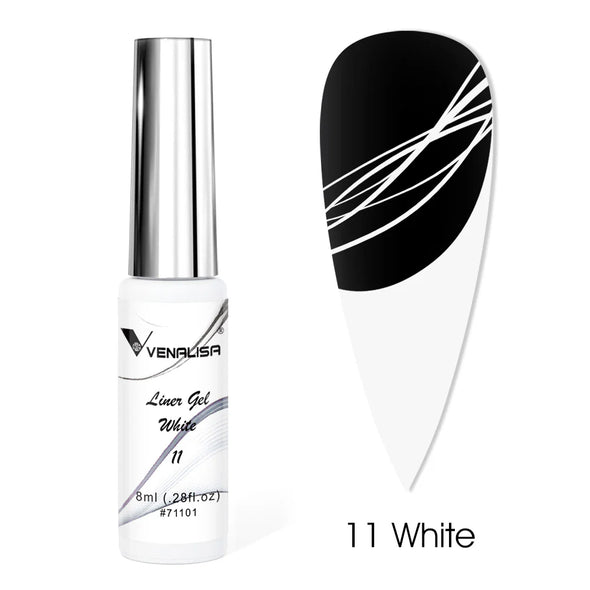 Liner Gel VENALISA 8 ml para decoración de uñas – Trazos finos y precisos