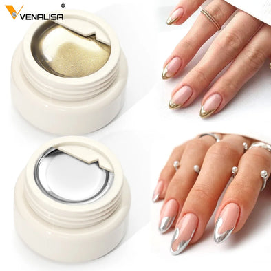 VENALISA Gel Paint Efecto Cromo 5g – Acabado Espejo Profesional para Nail Art