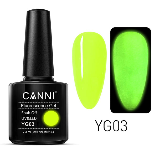 Esmaltes permanentes de uñas CANNI 7.3ml fluorescentes
