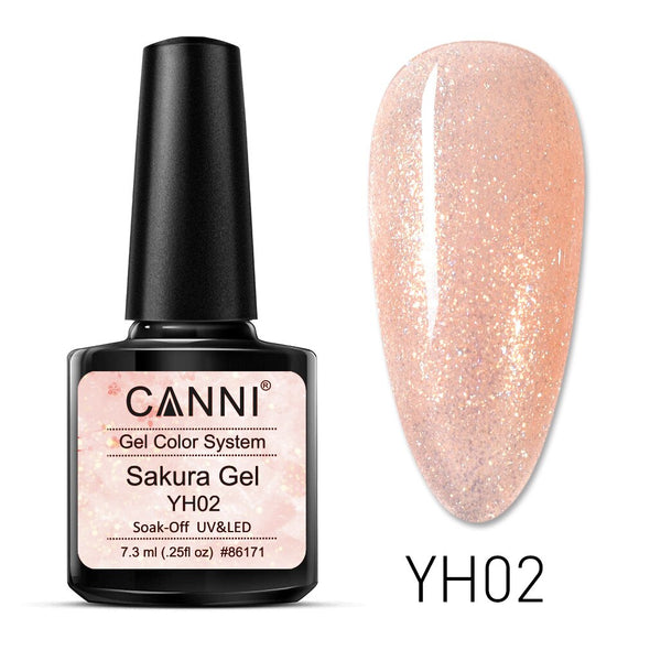 CANNI 7.3ml Sakura Nail Gel Polish French Manicure Camouflage Colors